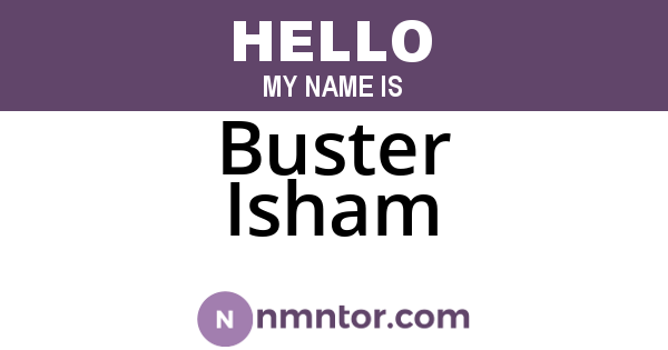Buster Isham