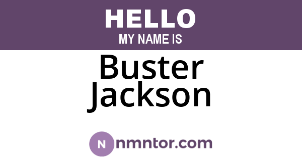Buster Jackson