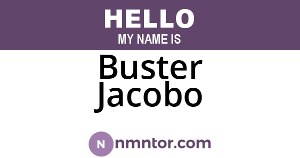 Buster Jacobo
