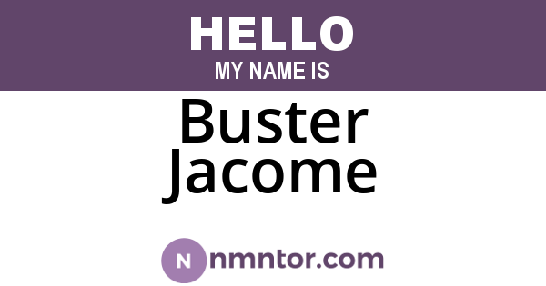 Buster Jacome
