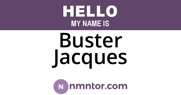 Buster Jacques