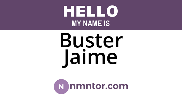 Buster Jaime
