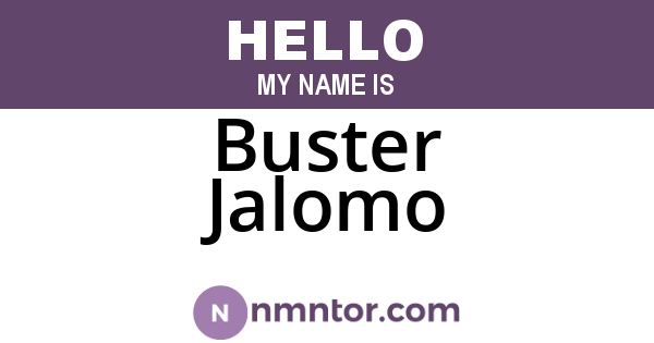 Buster Jalomo