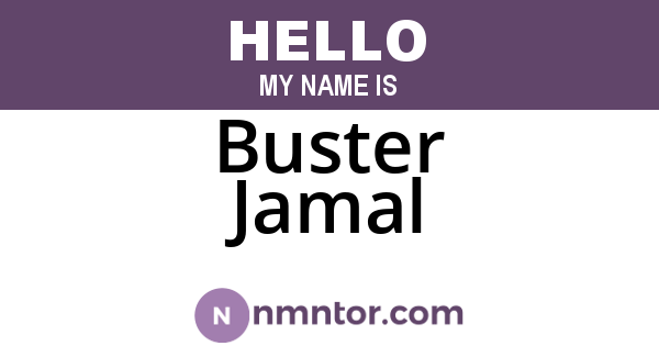 Buster Jamal