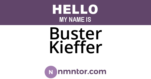 Buster Kieffer