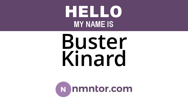 Buster Kinard