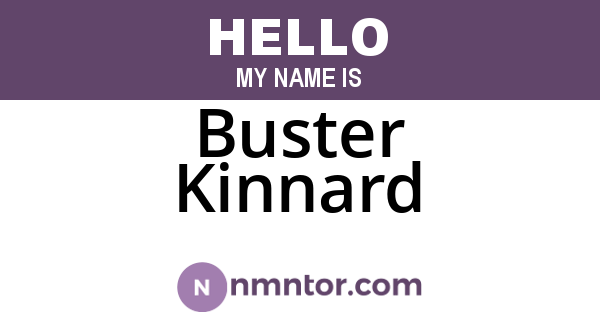 Buster Kinnard