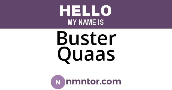 Buster Quaas