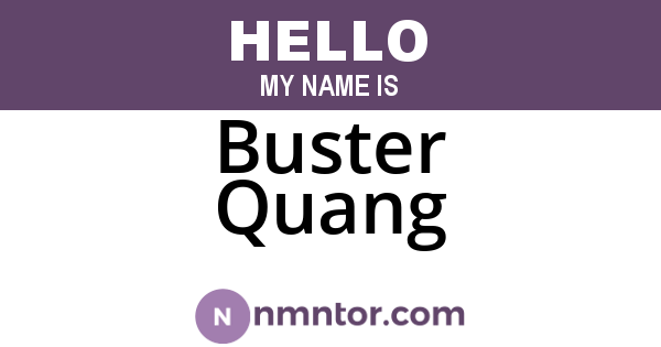 Buster Quang