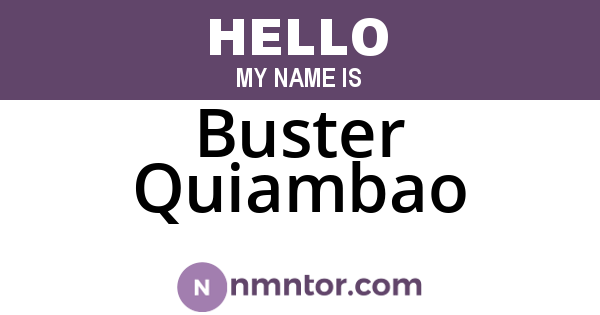 Buster Quiambao