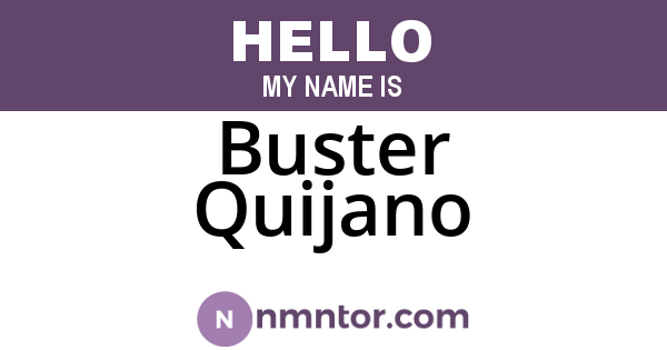 Buster Quijano
