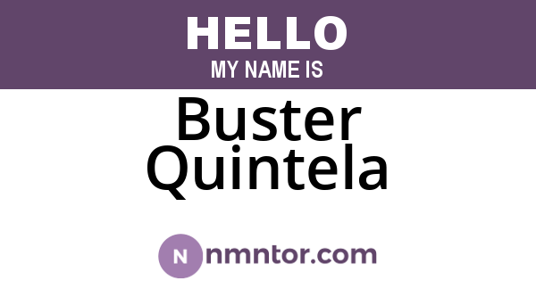Buster Quintela