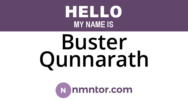 Buster Qunnarath