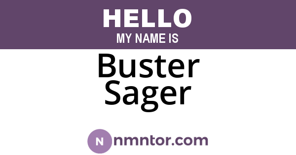 Buster Sager