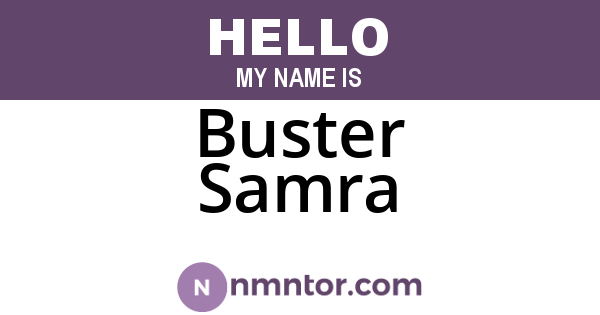 Buster Samra