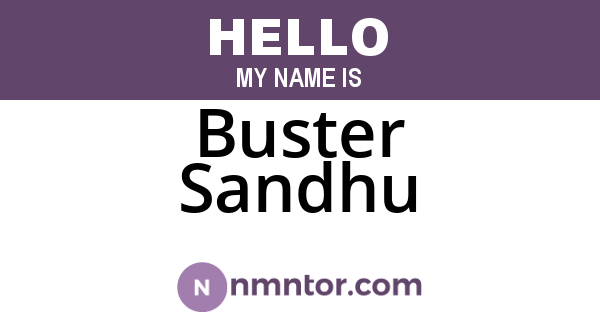 Buster Sandhu