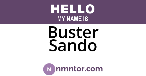 Buster Sando