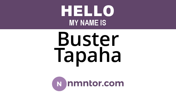 Buster Tapaha
