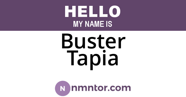 Buster Tapia