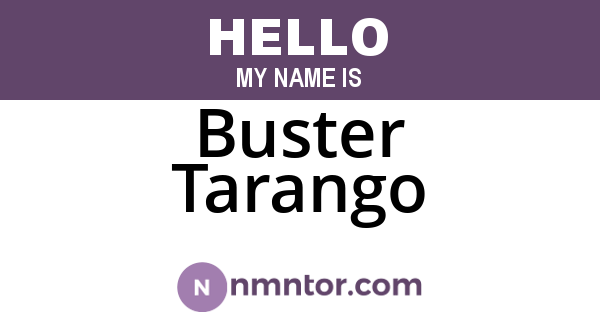 Buster Tarango