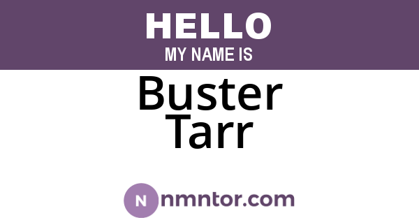 Buster Tarr