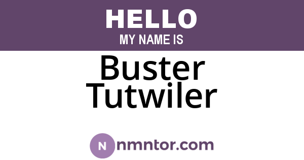 Buster Tutwiler