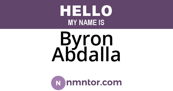 Byron Abdalla