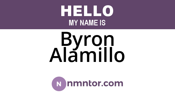 Byron Alamillo