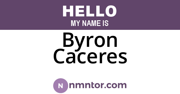 Byron Caceres
