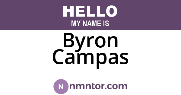 Byron Campas
