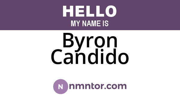 Byron Candido