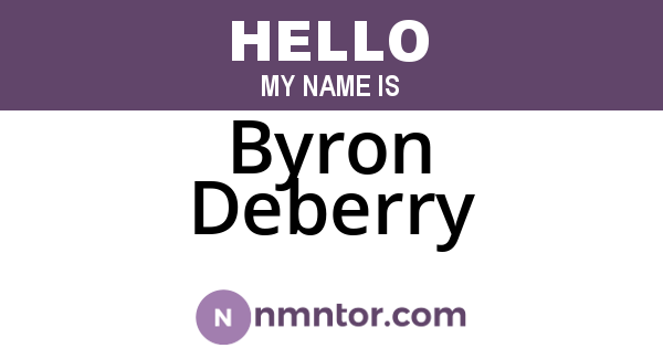 Byron Deberry