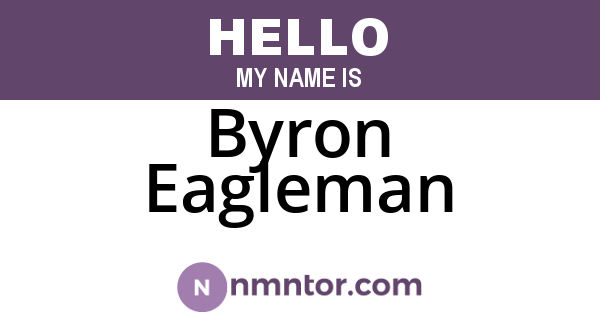 Byron Eagleman