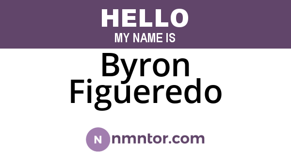 Byron Figueredo