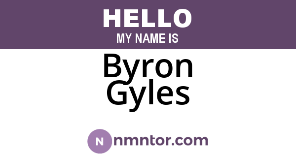 Byron Gyles