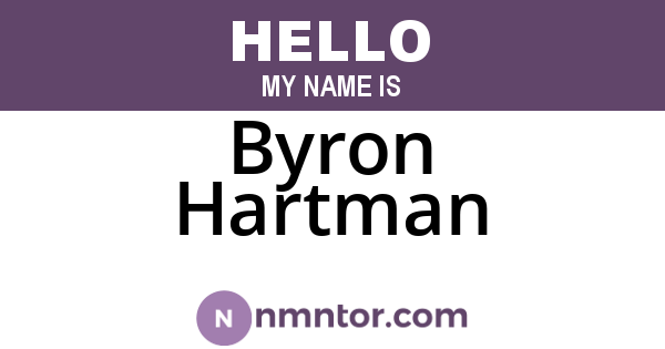 Byron Hartman