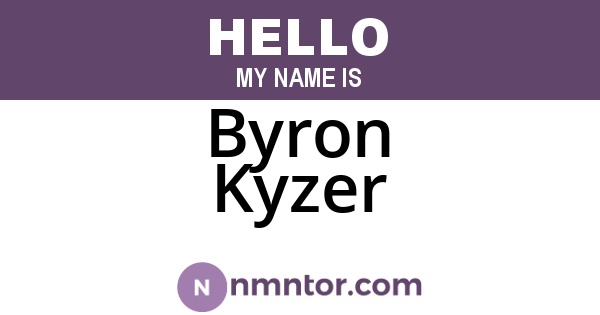 Byron Kyzer
