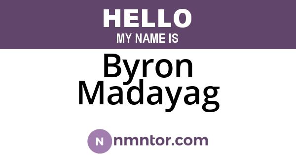 Byron Madayag