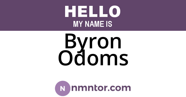 Byron Odoms