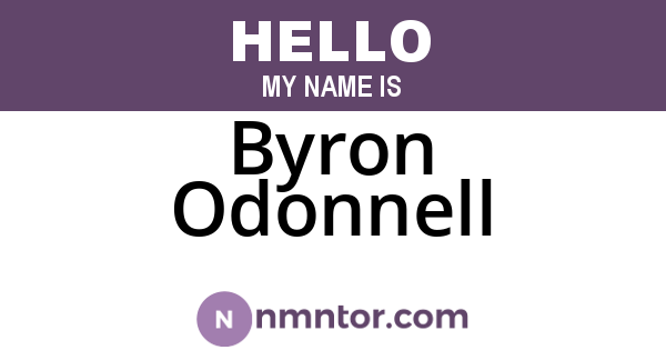 Byron Odonnell