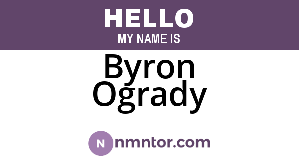 Byron Ogrady
