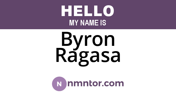 Byron Ragasa