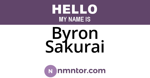 Byron Sakurai