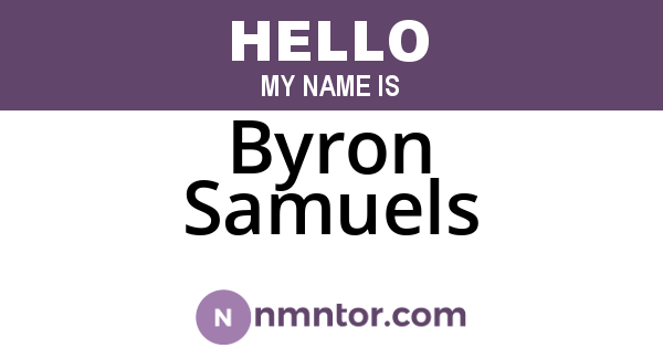 Byron Samuels