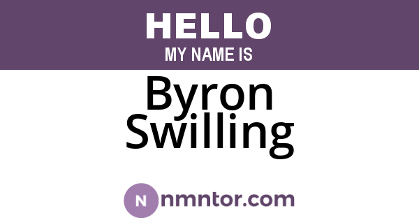 Byron Swilling