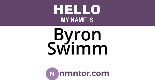 Byron Swimm