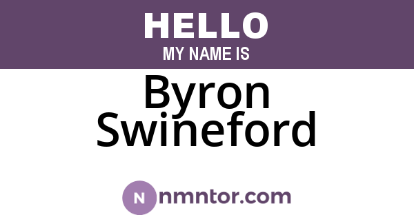 Byron Swineford