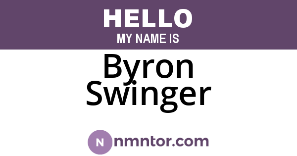 Byron Swinger