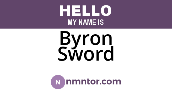 Byron Sword