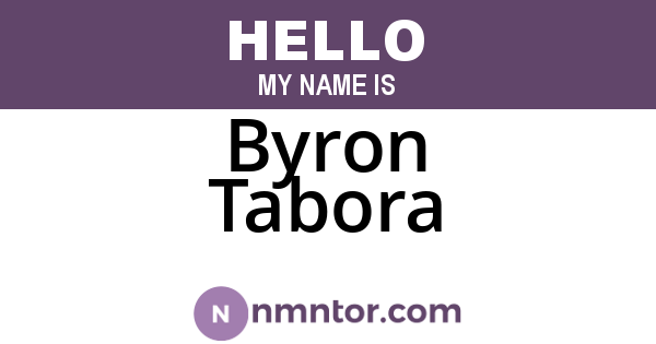 Byron Tabora
